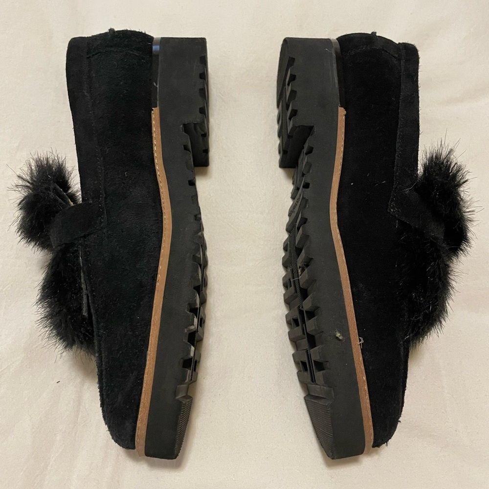 Franco Sarto Cyrus Suede Faux Fur Loafer - Picture 2 of 4